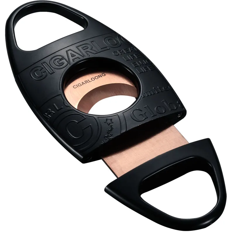 Cigar Cutter из нержавеющей стали острое двухстороннее портативная сигара ножницы CC-01018