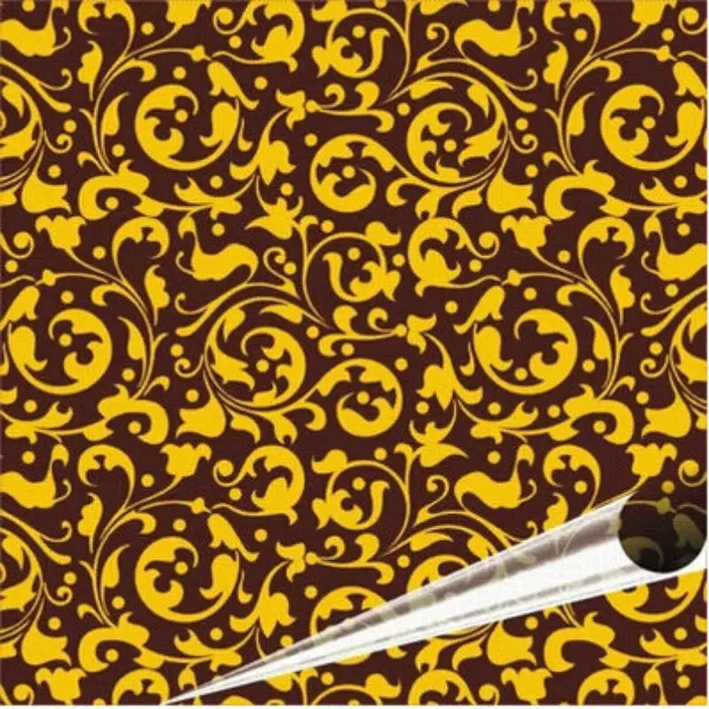 

Chocolate Wrapper European Pattern Chocolate Transfer Sheet 10 Sheets Per Pack Chocolate Table 8.07 "x 12.6" transfer Chocolate