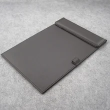 Черный коричневый двойной кожаный a4 Конференц-Файл меню обложка для папки бумага Органайзер доска для письма планшет с зажимом для ручки 311B