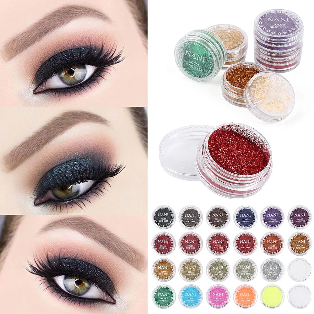 

24 Colors Charming EyeShadow Makeup Powder Monochrome Eye Shadow Make up Bride Shine Powder Pearl Powder Cosmetics