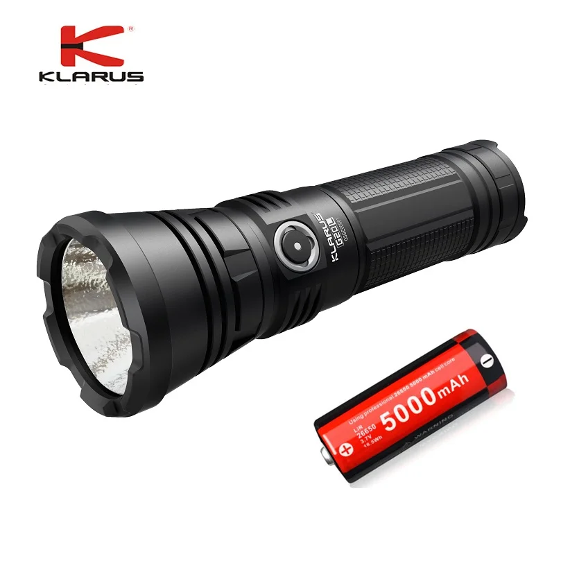 

KLARUS G20L CREE Next Gen. XHP70.2 P2 3000 lumens Rechargeable LED Flashlight Tactical Led Torch with 26650 Li-ion batteries