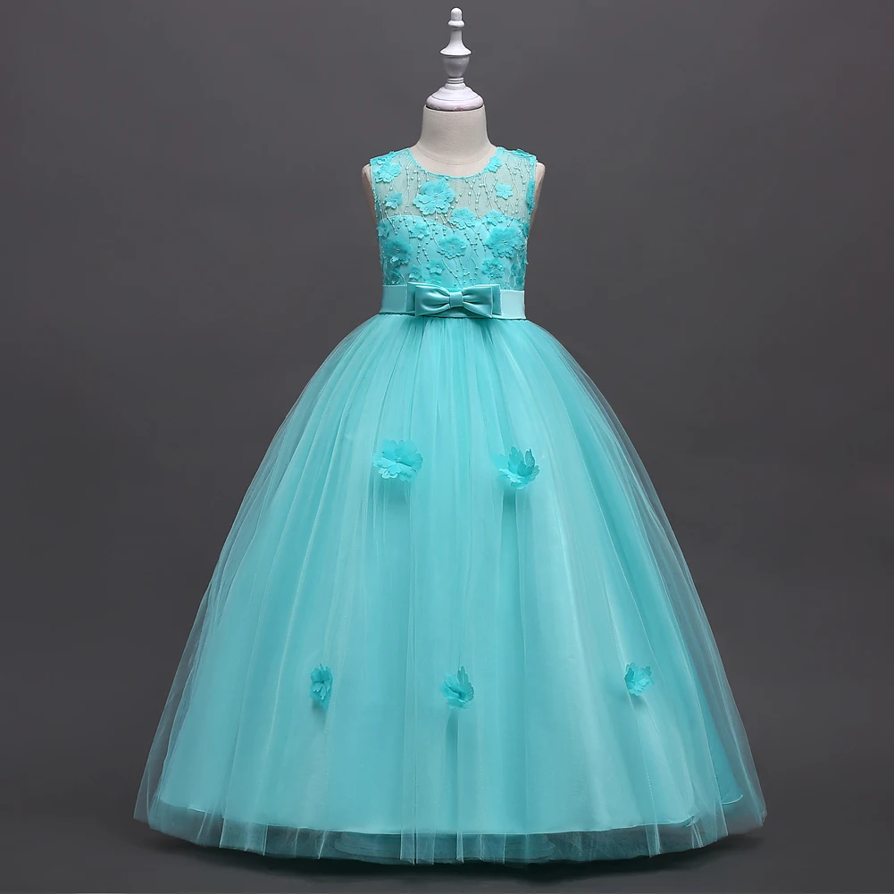 Gorgeous Mint Green Pink Long Ball Gown Mom Daughter Matching Evening Prom Party Dresses for Mom and Daughter