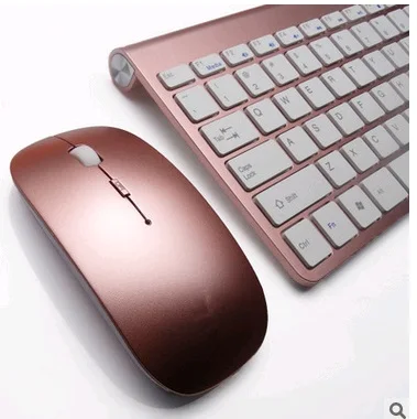 Ultra-Thin Wireless Keyboard Mouse Combo 2.4G Wireless Mouse for Laptop Pc Win XP/7/8/10 Smart Tv Box Tablet