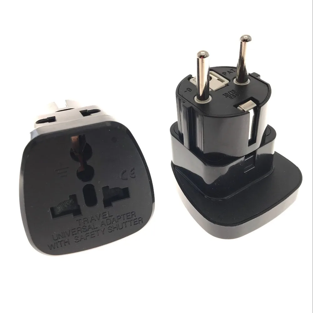 

EU German Plug Adapter UK British US AU To European Euro Europe AC Travel Power Adapter Converter Plug Electrical Socket Outlet