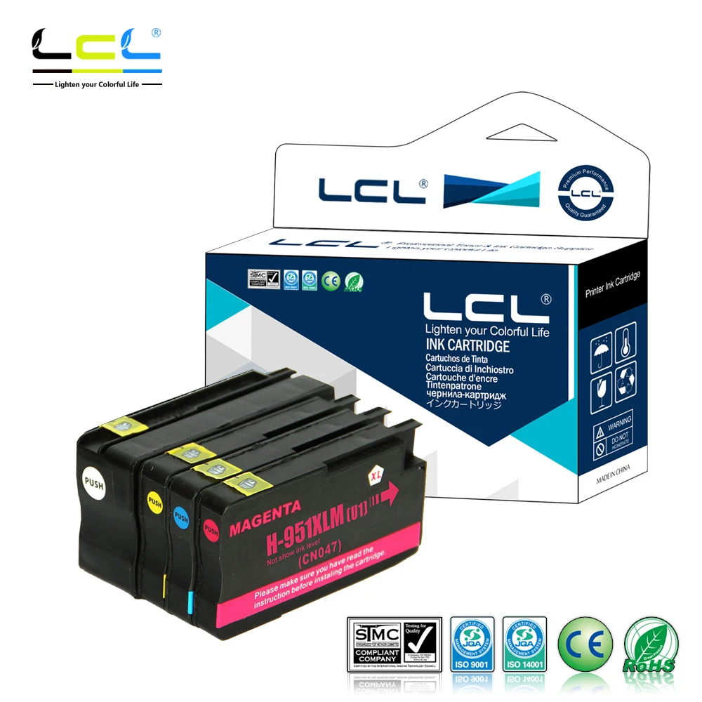 Картридж с чернилами LCL 950XL 951XL 950 951 XL (4 упаковки) совместим HP Officejet Pro