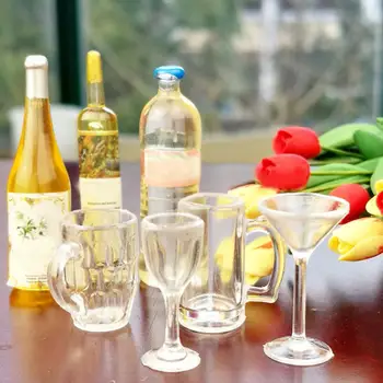 

Mini Resin Transparent Cup Simulation Furniture Model Toys For Doll House Decoration Dollhouse Miniature Accessories