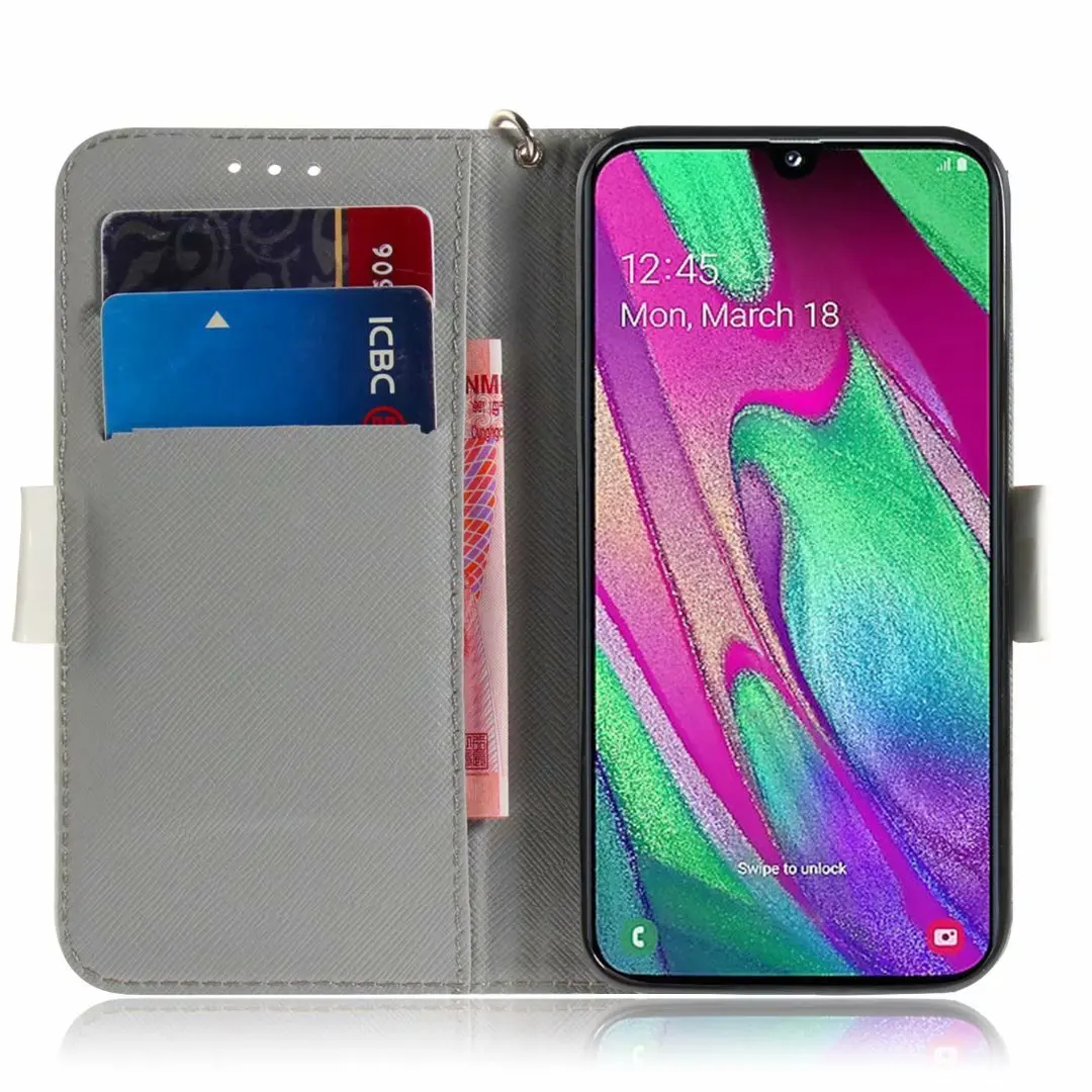 3D цветок кожаный кошелек сумка для samsung Galaxy S10 S9 S8 A6 A7 A9 A10 A20 A30 A40 A50 J4 J6 плюс M10 M20 M30 чехол Чехол с героями мультфильмов