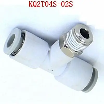 

KQ2T04S-02S Male Branch Tee One-Touch Fitting Push In Connector Applicable Tube 4mm Port Size G1/4" KQ2T04S02S SMC Type