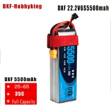2017 DXF Lipo 6S Battery 5500mAh 22.2v 35C XT60 Plug Max 70C RC Bateria Drone AKKU For Helicopter Car Boat Quadcopter UAV FPV
