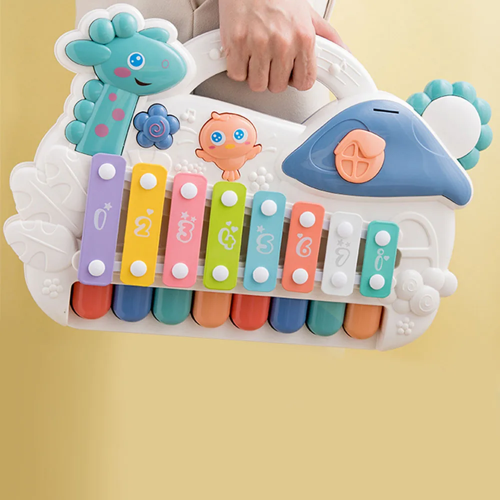 Детская игрушка многофункциональная головоломка для младенцев восьмицветная игрушка для фортепиано ручной стук музыкальная игрушка для фортепиано образование восьмитонное пианино