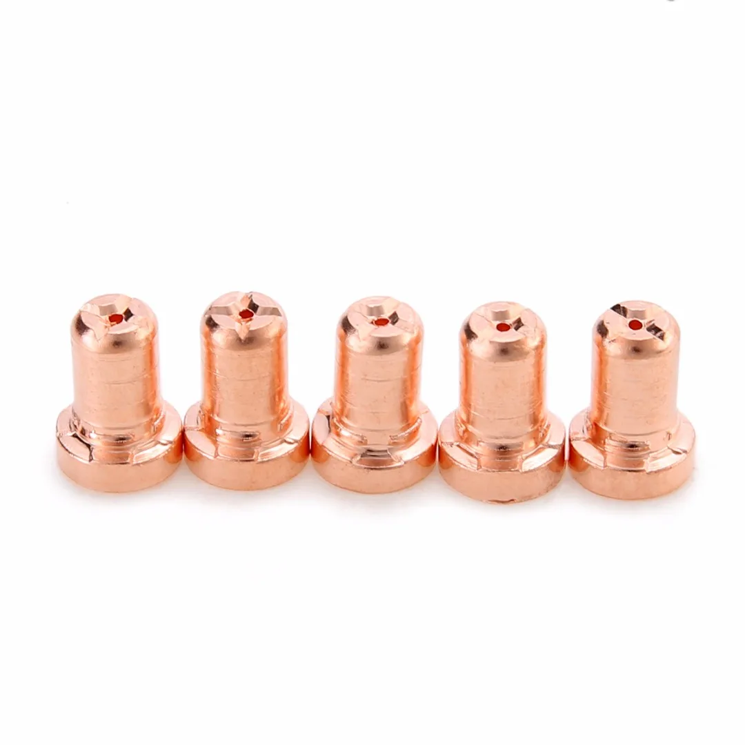 60PCS Copper Air Plasma Cutter Cutting Nozzles Electrode Long Tip Torch Consumable Kits For PT31 LG40 40A Torch Machines