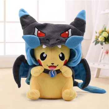 22cm Kawaii Cosplay Charizard Cartoon Plush Toy Anime Peluche Stuffed Doll Gift For Children Free Shipping kobayashi san chi no maid dragon plush toy anime kannakamui plush doll cosplay 52cm soft pillow high quality free shipping
