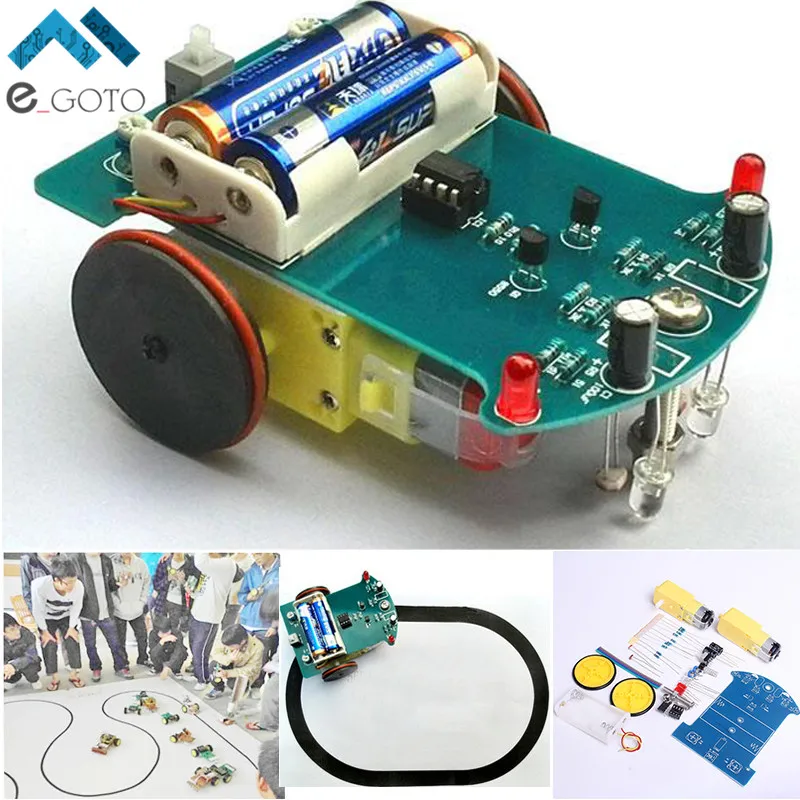 D2 1 DIY Kit Intelligent Tracking Line Smart Car Kit Suite TT Motor Electronic Production Smart