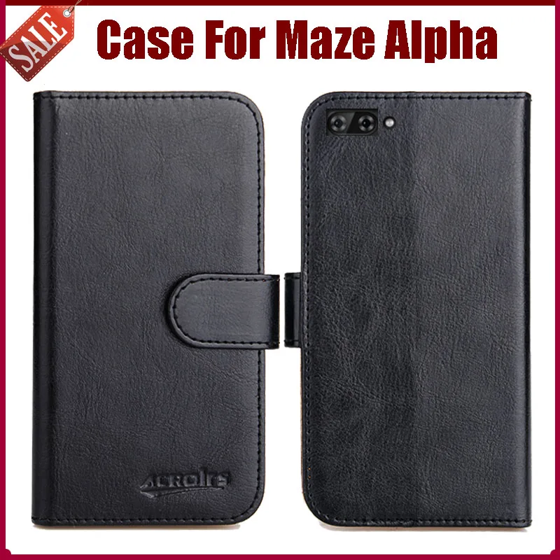 

Hot Sale! Maze Alpha Case New Arrival 6 Colors High Quality Flip Leather Protective Phone Cover For Maze Alpha Case