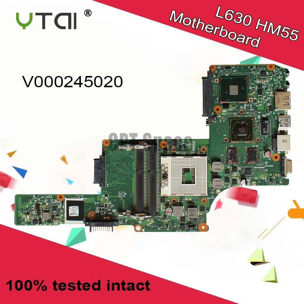 

V000245020 L630 Mianboard for Toshiba L630 laptop motherboard BM10G-6050A2338501-MB-A03 PGA989 HM55 V000245020 fully tested
