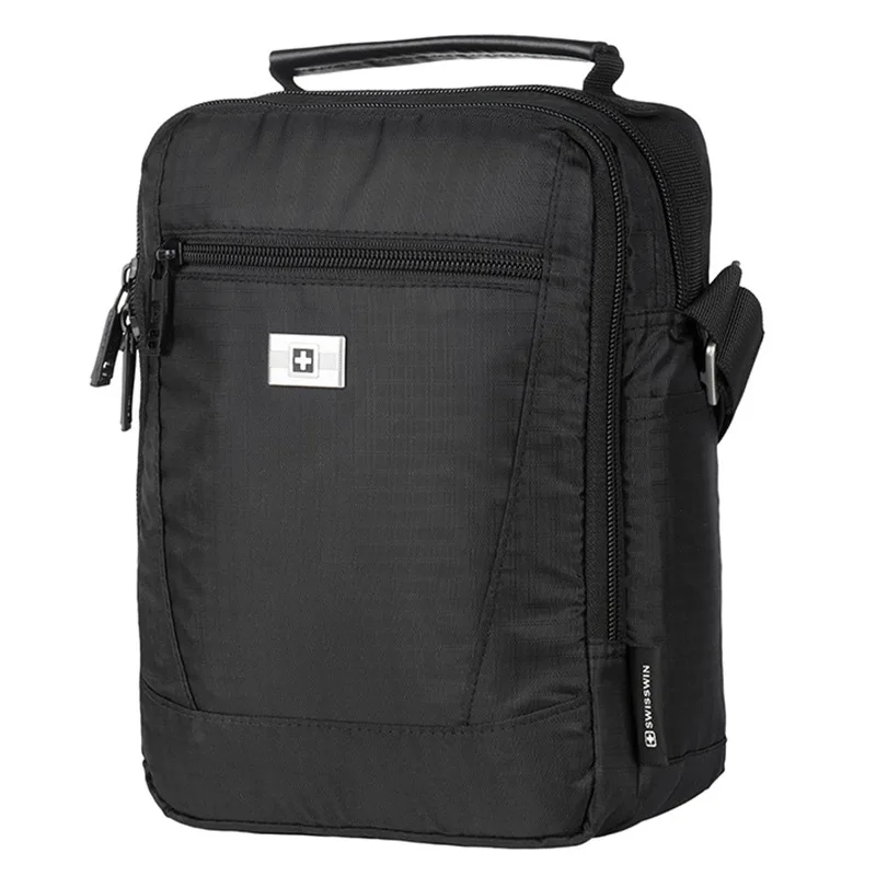 Swisswin Messenger Shoulder Bag 11 inch Black Bag for Ipad handy