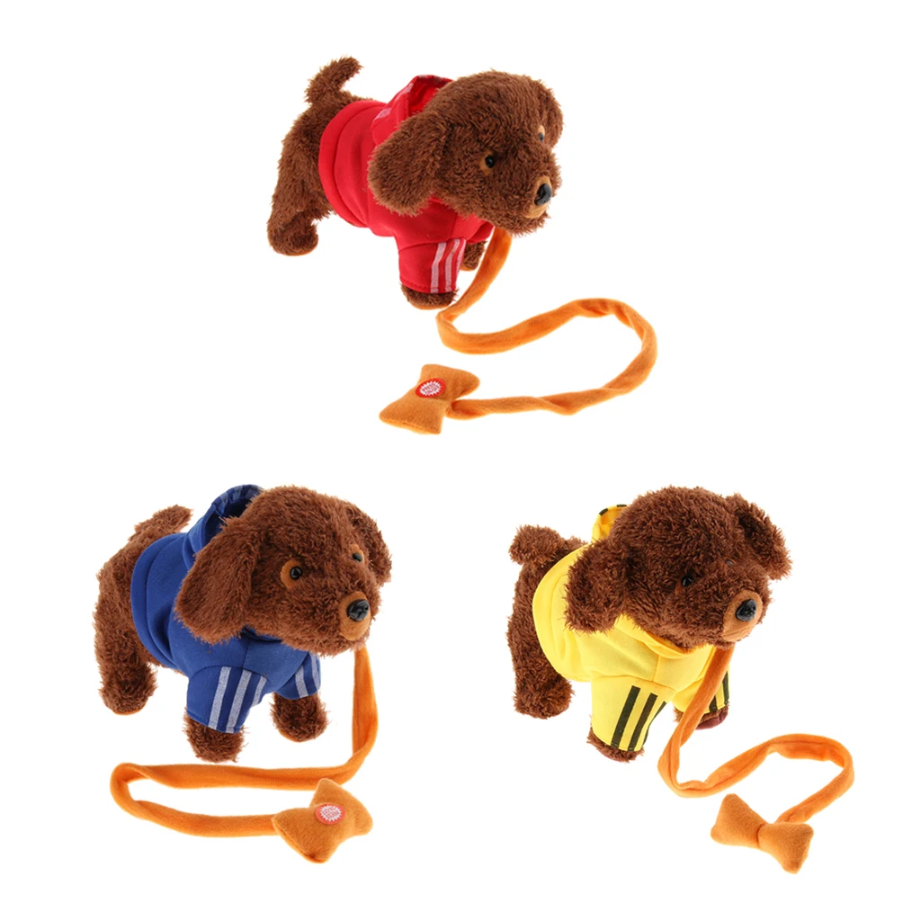 

9.45 Inch Interactive Pet Toy Walking Barking Teddy Dog with Remote Control Leash