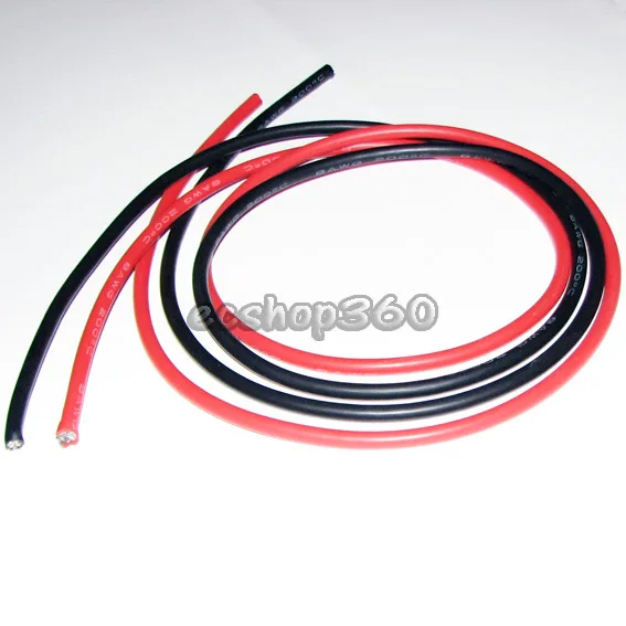 10 Metro Rossa + 10Meter Nero 22 Awg 22Awg Resistente Al Calore In Silicone Morbido Gel Di Silice Wire Connect Cable Per Rc Modello Di Batteria Parte 