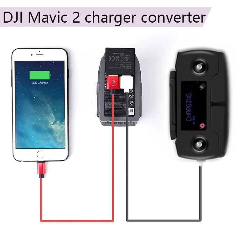 Конвертер энергии батарея для питания запасной переходник DJI Mavic 2 Pro Zoom USB порт