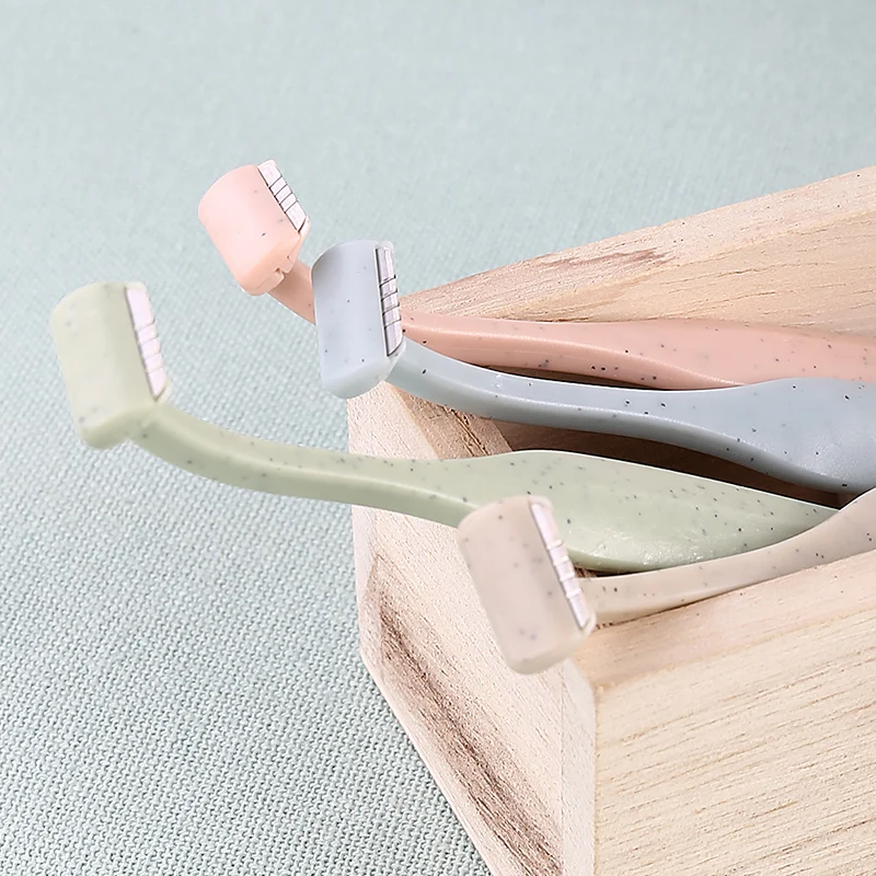 Jual Kinepin Presisi Makeup Alis Pemangkas 2 Pcs Mini Blade Mata Alis Rambut Pisau Cukur T Tipe Wajah Rambut Remover Gandum jerami Alat Cukur Alat