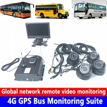 Глобальный удаленный мониторинг видео транспортного средства 4G gps автобус мониторинга набор цикл видео в режиме реального времени система мониторинга позиционирования