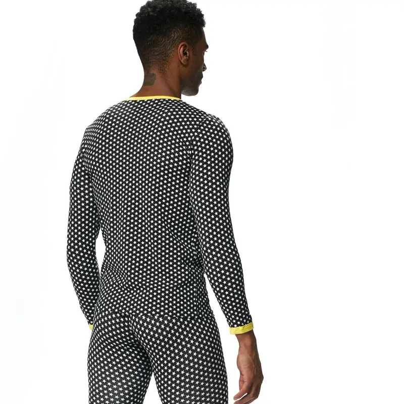 JOCKMAIL Brand Men Thermal Underwear Long Johns Sets 2pcs tops+pants Bottom Underwear cueca Gay Underwear leggings Underpants