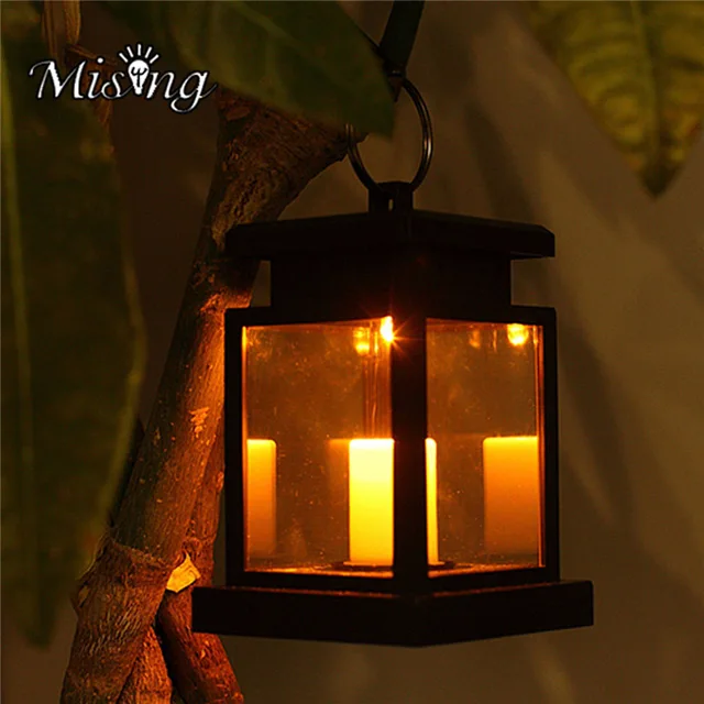 Mising Waterproof Outdoor Led Solar Lantern Hanging Light For