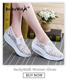 BeckyWalk/сезон осень-весна; женская парусиновая обувь; женские повседневные лоферы на плоской подошве с принтом; кроссовки на платформе; женская обувь без застежки; WSH2926
