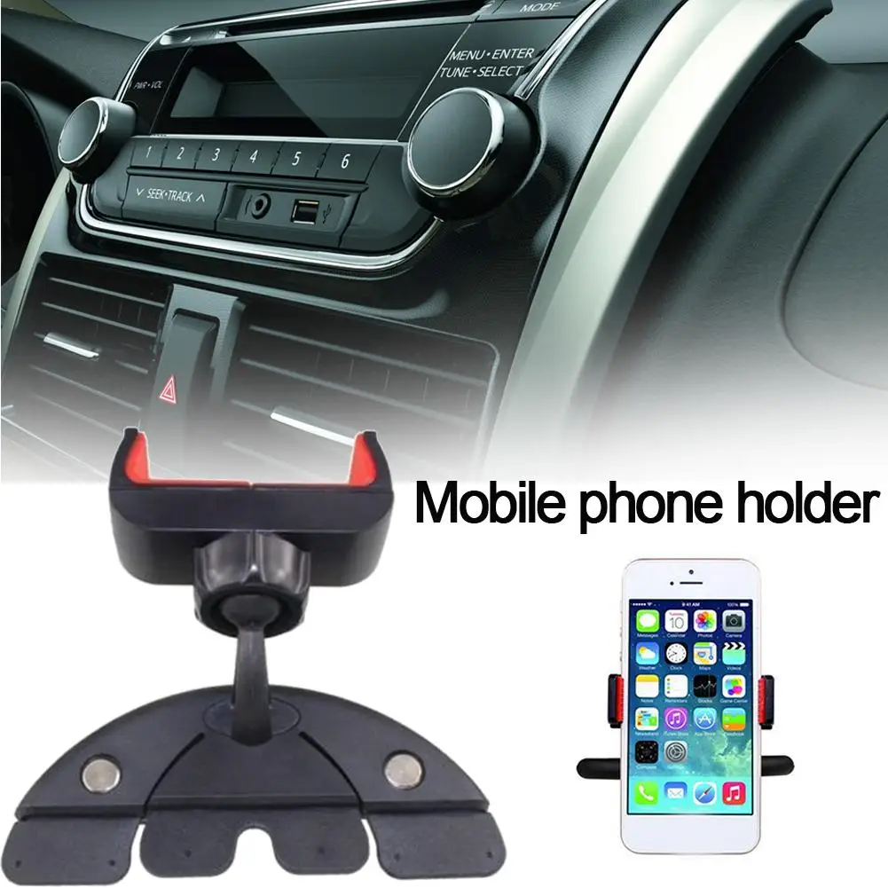 

Universal Rotating CD Slot Vehicle-Mounted Phone Holder Car GPS Bracket Cell Phone Accessories Stand for iPhone MIUI For Samsung