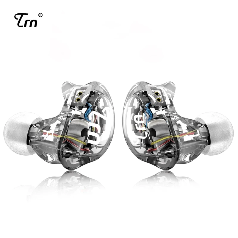 TRN V10 2DD с 2BA Hybrid In Ear наушники DJ HIFI Monito спортивные для бега гарнитура наушник 2PIN