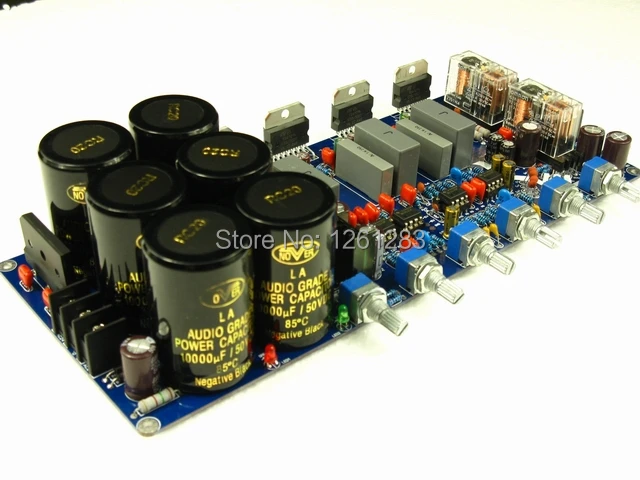 

YS Assembled TDA7294 2.1 channel Power amp board with speaker protection -Upgraded