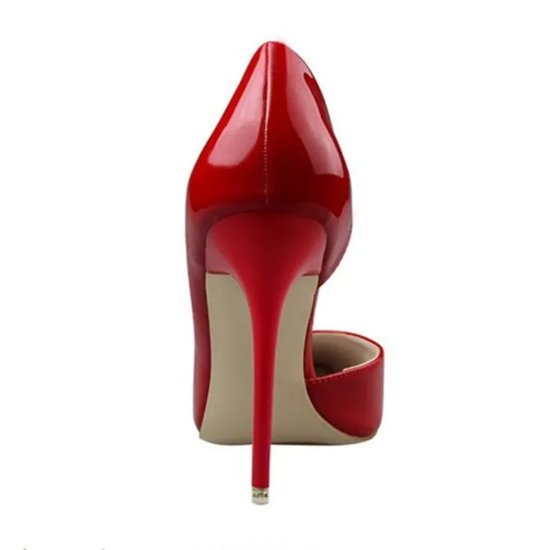 2019 New Fashion high heels women pumps thin heel classic white red nede beige sexy prom wedding shoes Blue Red wine