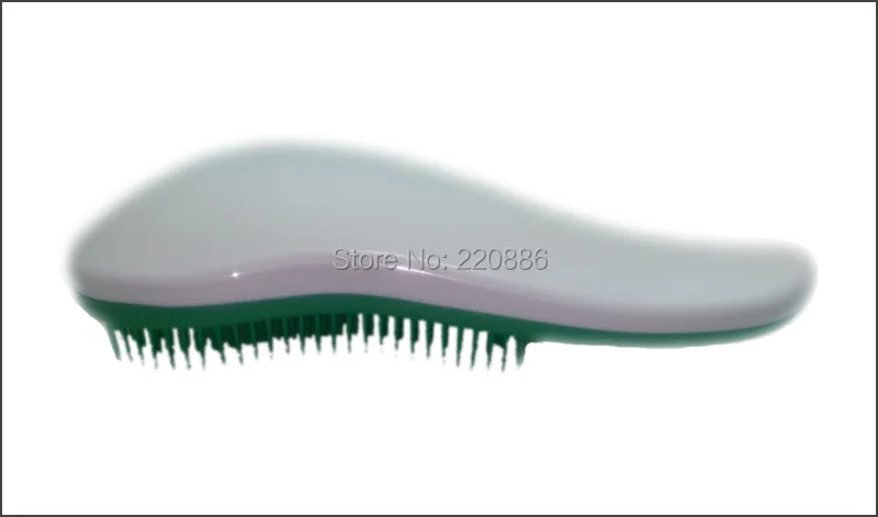 1 шт., длинная ручная расческа, щетка для волос, расческа для волос, GIC-HB501, белый, смешанный, зеленый цвет