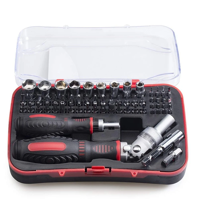 

61Pc Precision Screwdriver Motorcycle Cr-V Electronics Multifunctional Repair Tool Holder Wrench Sleeve Screwdriver Set