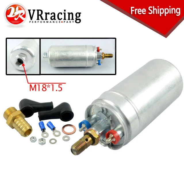 FREE SHIPPING TOP QUALITY External Fuel Pump 044 OEM:0580 254 044 Poulor 300lph come with white pack VR-FPB044