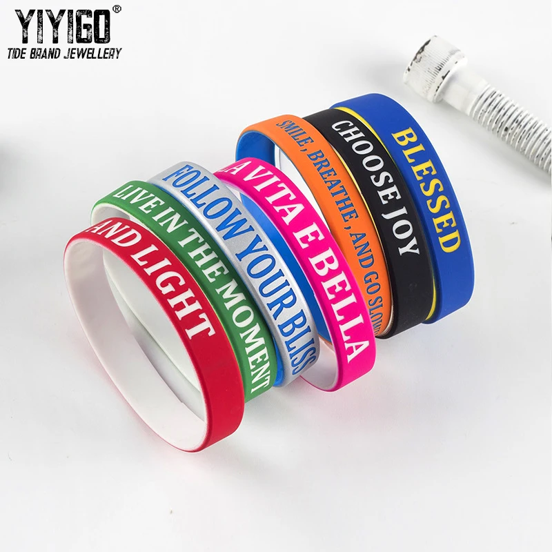 Us 1 97 48 Off Pieces Whisper Hy Silicone Bracelet Words Men Women Wristband Student Casual Sporty Retail Whole In Us 1 97 48 Off Pieces Whisper Hy Silicone Bracelet Words Men Women Wristband Student Casual Sporty Retail Whole In