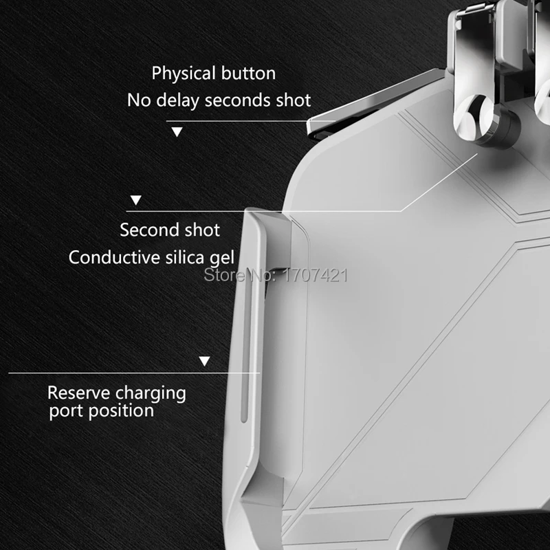 Pubg Mobile Gamepad Pubg Controller for Phone L1R1 Grip with Joystick  Trigger L1r1 Pubg Fire Buttons for iPhone Android IOS (5)