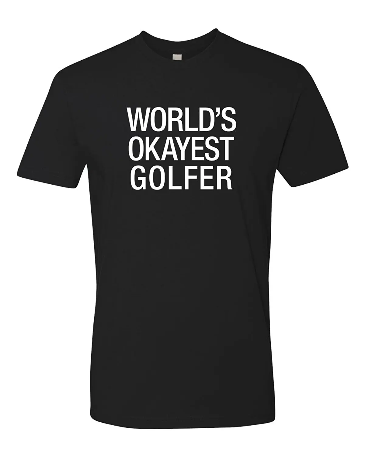 Panowares Men's Funny Golfes T Shirt World's Okayest Golfer Print T