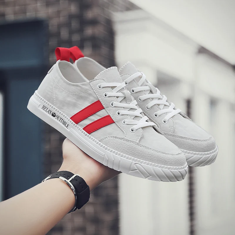 

2019 summer canvas men's shoes Student simple casual soft-soled shoes comfortable wild men's shoes Breathable Walking Sneakers