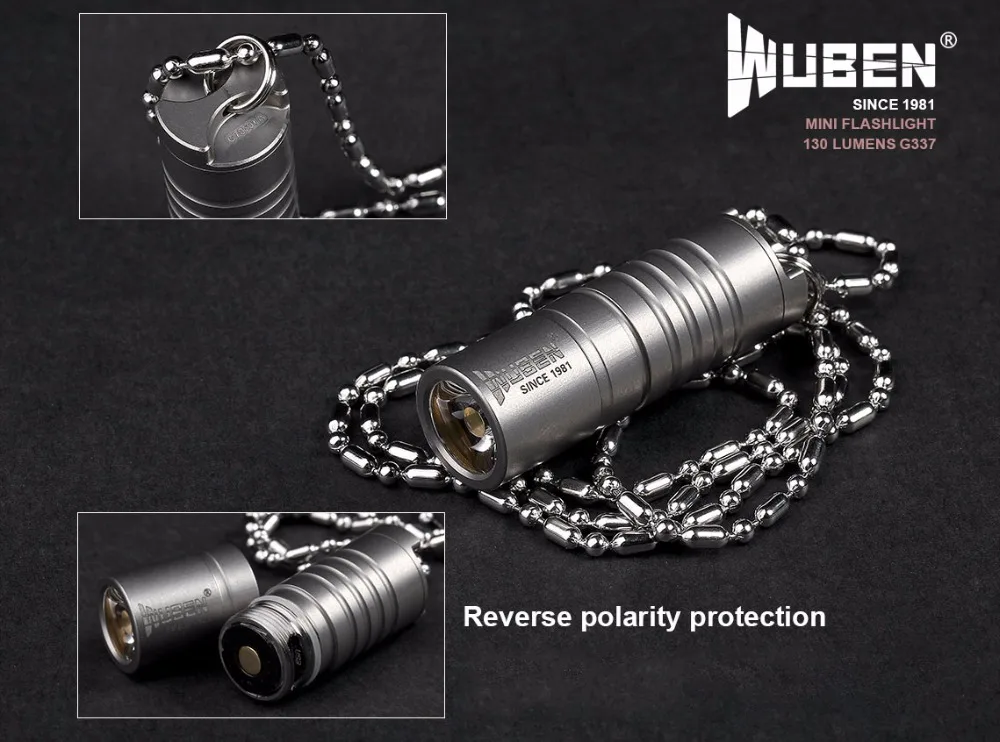 Wuben G337 CREE XP-G2 светодиодный фонарик мини 130 люмен