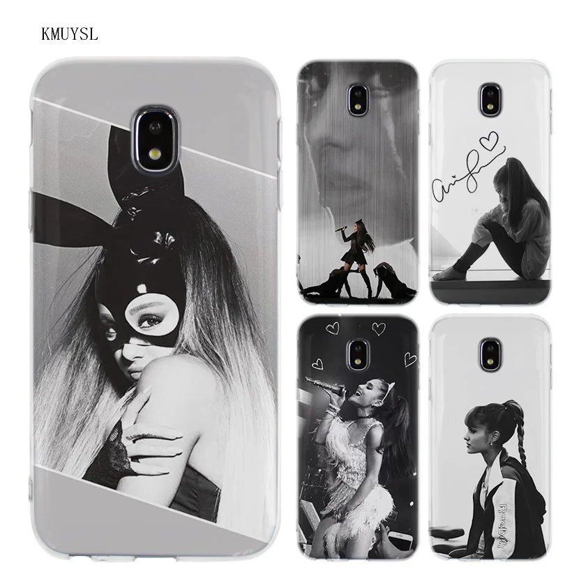 

KMUYSL Cat Ar Ariana Grande TPU Transparent Soft Case Cover for Samsung Galaxy J5 J7 J3 2016 2017