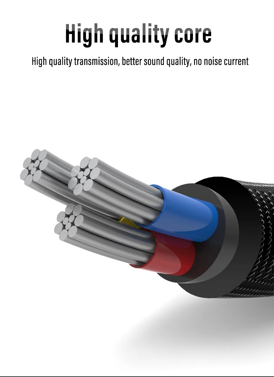 !ACCEZZ AUX Cable Car Audio Cord For iphone X 10 XS MAX XR 7 8 Plus Converter 3.5mm Jack Headphone Adapter AUX Splitter Line 1M (3)