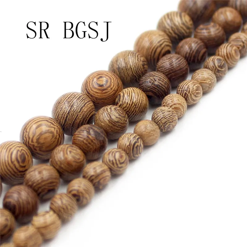 

Free Shipping 108pcs 6mm 8mm 10mm Wholesale Round Tiger Sandalwood Mala Meditation Loose Beads