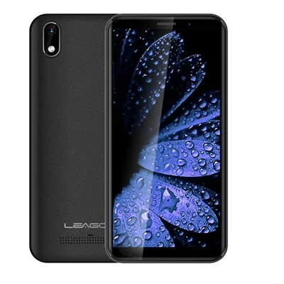 Полноэкранный смартфон LEAGOO Z10, 5,0 дюйма, 1 Гб+ 8 Гб, четырехъядерный процессор MT6580M, две sim-карты, 3G, сетевая камера 5 Мп, мобильный телефон - Цвет: Черный