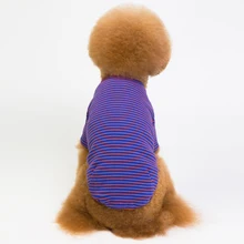 Футболка в полоску для собак camiseta perro yorkshire terrier футболка для домашних животных Одежда для собак Базовая рубашка camisa perro sof футболка hundeshirt