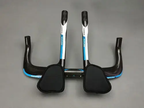 

TOSEEK Full Carbon Fiber Gloss Bike Rest/TT Handlebar Diameter 31.8mm Road Bike Trial Triathlon Bullhorn Bar Aerobar Long Ride