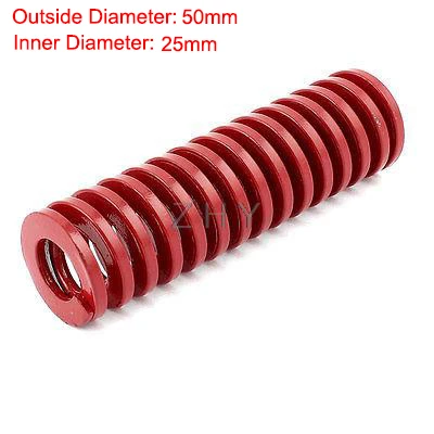 

TM 50mm OD 25mm ID 300mm 350mm 400mm 450mm 500mm Length Red Middle Load 65Mn Metal Spiral Stamping Compression Mould Die Spring