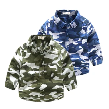 

JXYSY Children Boys Shirts camouflage clothing 2019 Autumn Kids Baby Shirt For Boy blouse Child Printed Toddler Boys Clothes