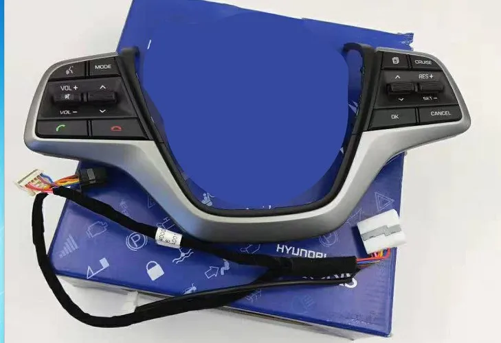 

For Hyundai Elantra Solaris 2017 Steering Wheel Cruise Control Buttons Control Volume channel BT Phone Button 96700-F2210 F2040
