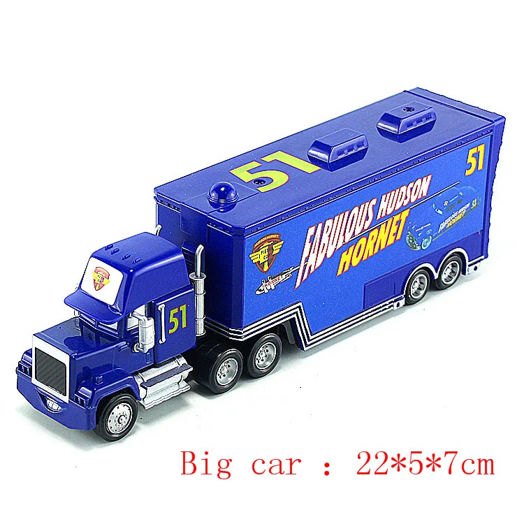 Disney Pixar Cars 3/2 Lightning McQueen 1:55 Mack Truck The King Diecast Metal Alloy Model Figures Toys Gifts For Kids brand toy Disney Pixar Cars 3/2 Lightning McQueen 1:55 Mack Truck The King Diecast Metal Alloy Model Figures Toys Gifts For Kids brand toy